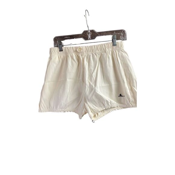 Catalina Pants - Vintage CATALINA Shorts Elastic Drawstring Waist Elastic Leg Sports Sz 36 White
